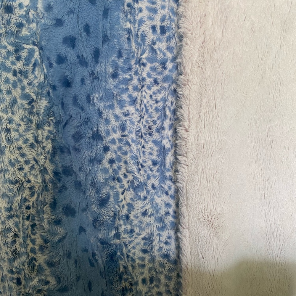 New Bluebell fawn minky blanket